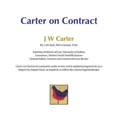 Carter on Contract (Free Online Trial)